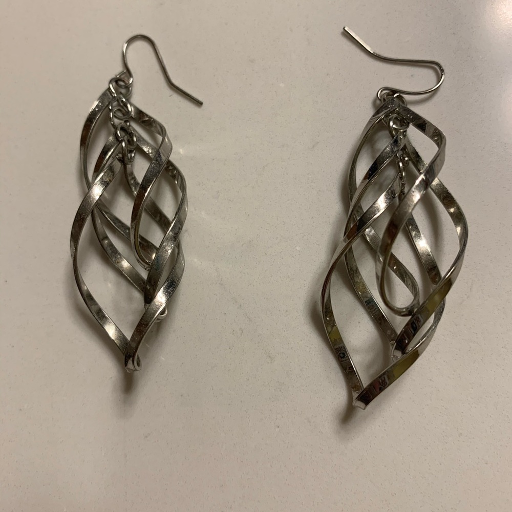 Silver earrings